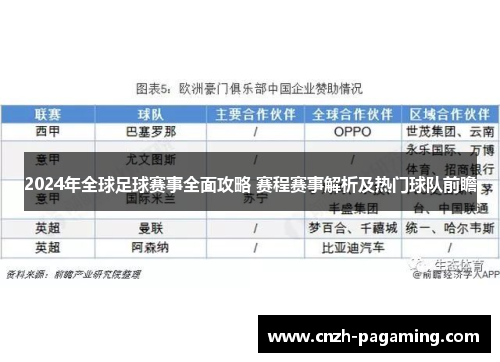 2024年全球足球赛事全面攻略 赛程赛事解析及热门球队前瞻 2024年全球足球赛事全面攻略 赛程赛事解析及热门球队前瞻
